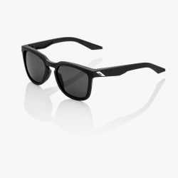 100% Hudson Sunglasses - Soft Tact Black/Smoke Lens