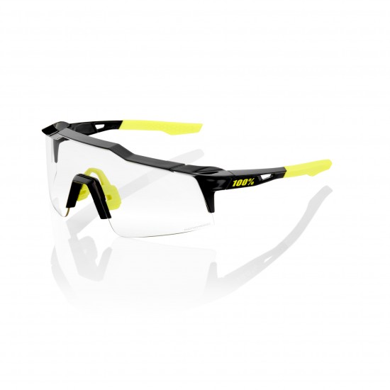 100% Speedcraft SL Sunglasses - Gloss Black/Photochromic Lens