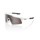 100% Speedcraft XS Sunglasses - Matte White/HiPER Silver