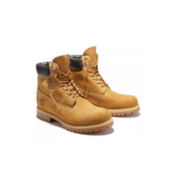 Timberland Men's 6-inch Premium Waterproof Boot - Wheat Nubuck - Size 8