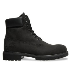 Timberland Men's 6-inch Premium Waterproof Boot - Black Nubuck - Size 11