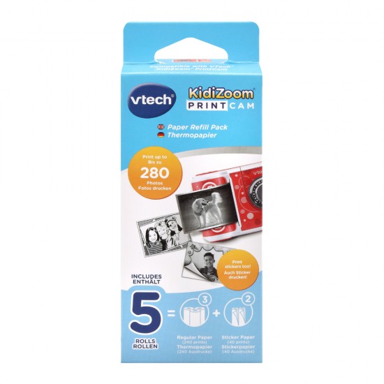 VTech Kidizoom Print Cam with Bonus Paper Pack - Red