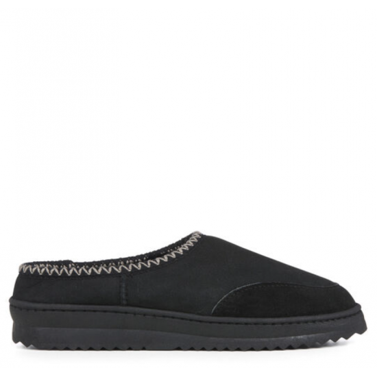 EMU Australia - Unisex Platinum Outback Scuff Slippers - Black - Size 11