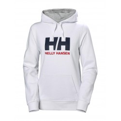 Helly Hansen Logo Hoodie White Womens - White