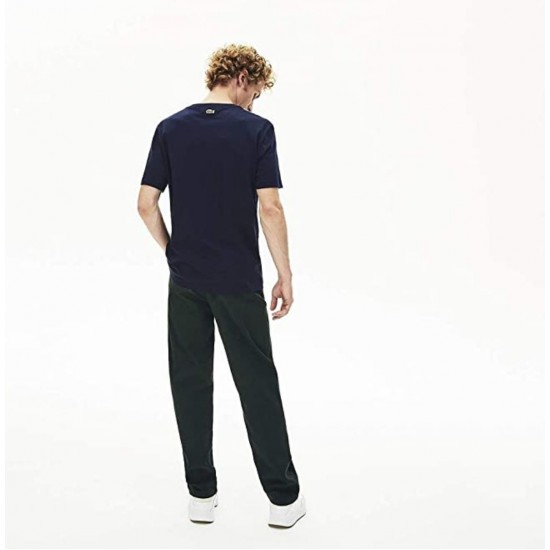 Lacoste Classic Graphic Big Croc Tee Mens - Navy Blue