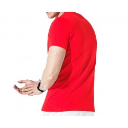 Lacoste Big Croc Tee Mens - Red Navy Blue