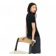 Lacoste 5 Button Slim Stretch Core Polo Womens - Black
