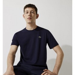 Lacoste Sport Breathable Pique T Shirt - Navy Blue
