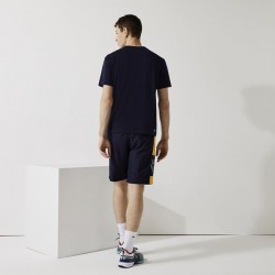 Lacoste Sport Breathable Pique T Shirt - Navy Blue