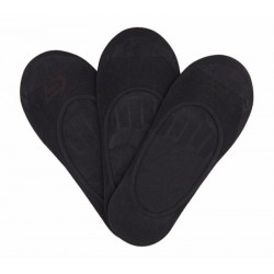 Skechers 3 Pack Mesh No Show Liner Socks Mens - 10-13 Black