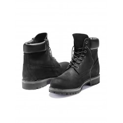 Timberland Men's 6 Inch Premium Boot Black Nubuck - Black Nubuck