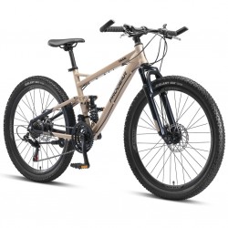 Progear Trail Dual Suspension Mountain Bike - Brass Gold